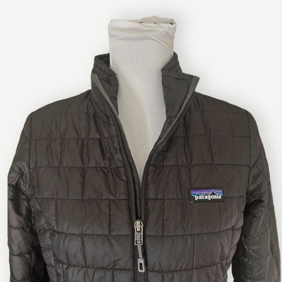 Patagonia Nano Puff Jacket M Black Women Quilted Puffer Lightweight Packable - Picture 9 of 10